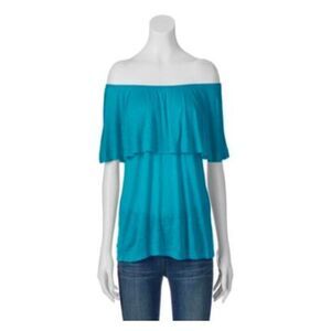 Cloud Chaser off the Shoulder Shirt‎ Juniors Size Medium NWT